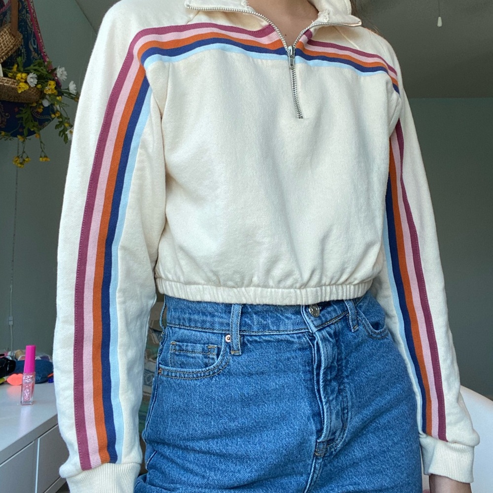 pacsun retro quarter zip